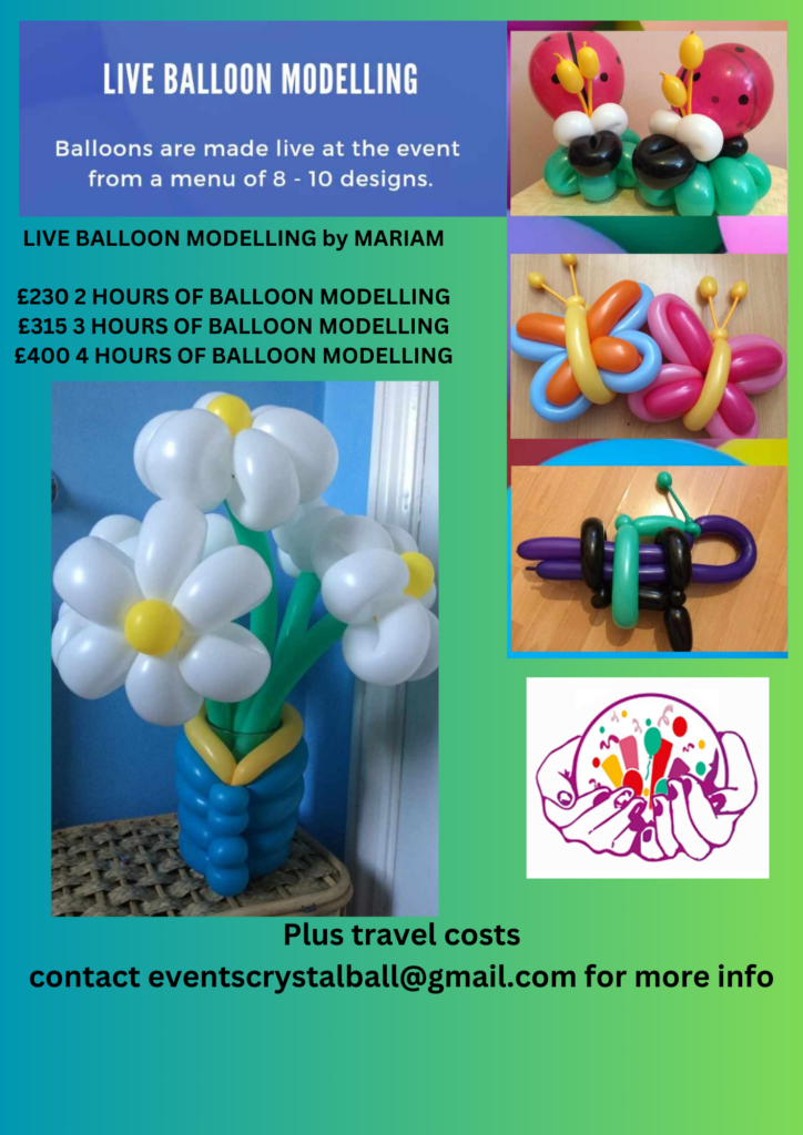 LIVE BALLOON MODELLING BY MARIAM PRICES 2025 e1737649371814